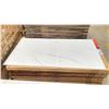 Image 1 : 2 PALLETS OF 24 X 48" PORCELAIN TILE CARRERA POLISHED, 16SQ.FT. PER BOX, APPROX 47 BOXES,