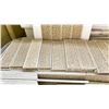 Image 2 : PALLET OF 2.75 X 9.75" RESIN BOARDERS IN MOCHA. APPROX 3.32SQ.FT. PER BOX APPROX 31 BOXES, APPROX