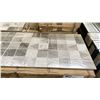 Image 2 : PALLET OF 12 X 32" DECOR PORCELAIN TILES IN BARCODE TAUPE, APPROX 16SQ.FT. PER BOX, APPROX 31