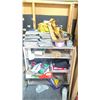 Image 8 : LARGE LOT OF ASSORTED TILE STOR SUPPLIES; DISPLAY BOARDS, WEDGES, WORK TABLE, ASSORTED TILES AND