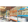 Image 2 : 4 BAYS PALLET RACKING 12" TALL 7' WIDE 6 UPRIGHTS 24 CROSS BEAMS AND 7 X 9' RED PALLET RACKING 2