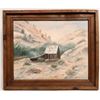 Image 1 : Herril Oil Painting of Nevada Cabin   [180128]