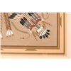 Image 2 : Navajo Sand Painting w/4 Women & Plants, Framed  [180766]