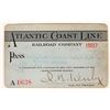 Image 1 : Atlantic Coast Line Pass 1907  [180538]