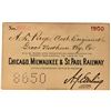 Image 1 : Chicago, Milwaukee St. Paul RR Pass 1900  [180463]