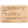 Image 1 : Crystal River & San Juan Railroad Co. pass, 1929  [172115]