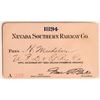 Image 1 : Nevada Southern RWY Co. pass, 1894  [172098]