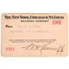 Image 1 : New York, Chicago & St. Louis RR Co. Pass 1901  [180375]