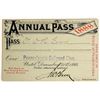 Image 1 : Pennsylvania RR Divn. Good Only in PA Pass, 1888  [180018]