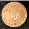 Image 1 : Reading Lines Railroad Button c.1860's  [179245]