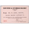 Image 1 : San Diego & Cuyamaca RY pass, 1911  [179615]