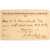 Image 1 : San Diego, Pacific Beach & La Jolla RR pass, 1896  [179604]
