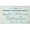 Image 1 : Wilmington Transportation Co pass, 1900  [179579]