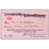 Image 1 : Yosemite Valley RR Co pass, 1914  [179530]