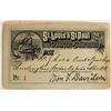 Image 1 : St Louis & St Paul Packet Co pass, 1885  [182698]