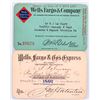 Image 1 : Wells Fargo & Co Passes 1897-1915  [179581]