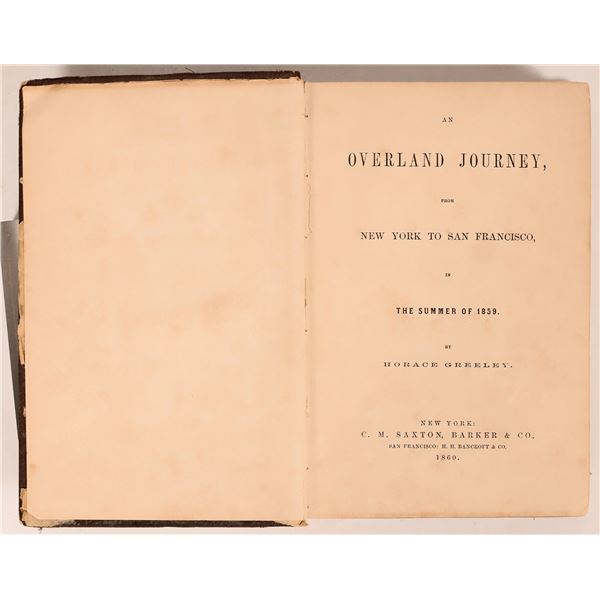 Overland Journey  New York to San Francisco by Greeley  [181642]