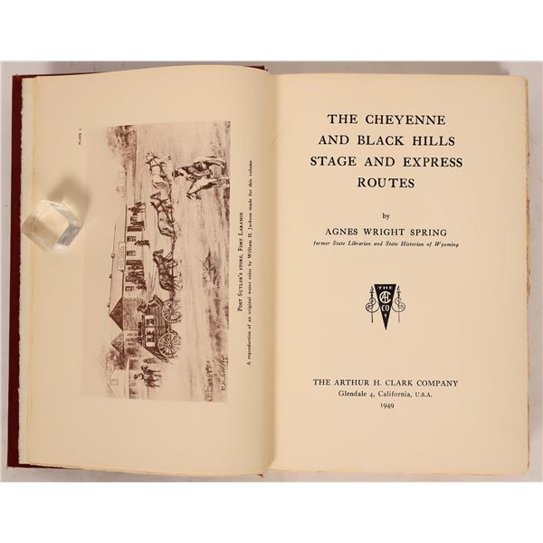 Wyoming Stage & Express Routes by A.W. Spring 1949  [181779]