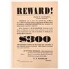 Image 1 : Wanted Poster: Mono County Murder 1894, Rare  [182461]