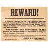 Image 1 : Wells Fargo Reward Poster, Copperopolis Stage, Unknown Bandit, 1875  [181997]