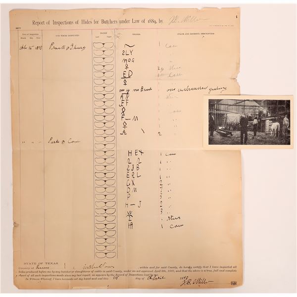 Lincoln Co. War - Pat Garrett Killer's Sig & Hanging PC 1893/1909  [182724]