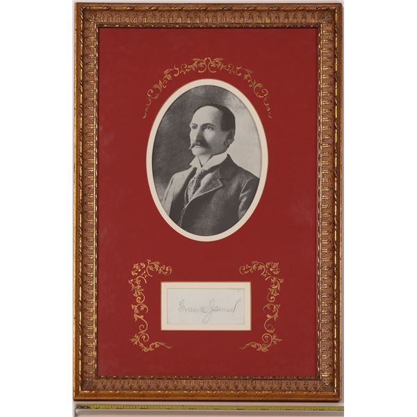 Outlaw Frank James Autograph (Jessie James Brother)  [152566]