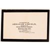 Image 1 : Lincoln: Funeral Card  [182766]
