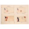 Image 2 : Civil War Patriotic Covers w/ Nice Geographic Cancels,7  [182476]