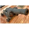Image 2 : French Deck Cannon, cast-iron, mounted into Lion Mouth Trunnions   [157642]
