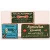 Image 1 : Remington &  Kurz BrowningSmall Bore Handgun Ammunition (3)  [181543]