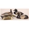 Image 1 : Duck Wood Decoy Trio and Unusual Metal Decoy  [181802]