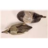 Image 8 : Duck Wood Decoy Trio and Unusual Metal Decoy  [181802]