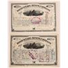 Image 1 : Homestake Mining Stocks, 2 Different with J B Haggin Sigs  [180300]