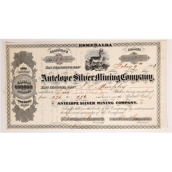 Antelope Silver Mining Co. Stock  [173284]