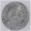 Image 2 : W. L. Palmers Pool Hall Token  [182206]