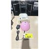 Image 2 : WHITE UV ELECTRIC NAIL CURING MACHINE & PINK DIGITAL HAIR LIGHT THERAPY DEVICE WITH POWER ADAPTER