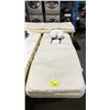 Image 2 : LIVING EARTHS CRAFTS WHITE/NATURAL ELECTRIC ADJUSTABLE PROFESSIONAL MASSAGE BED WITH REMOTE,