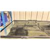 Image 2 : 2 COMMERCIAL AQUARIUMS WITH PLASTIC GRATING ON BLACK STEEL STANDS ( 72"W X 48"D X 49"H ), 3 WOODEN