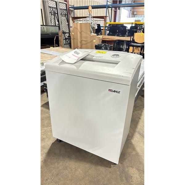 DAHLE MOBILE COMMERCIAL PAPER SHREDDER WITH USER MANUAL