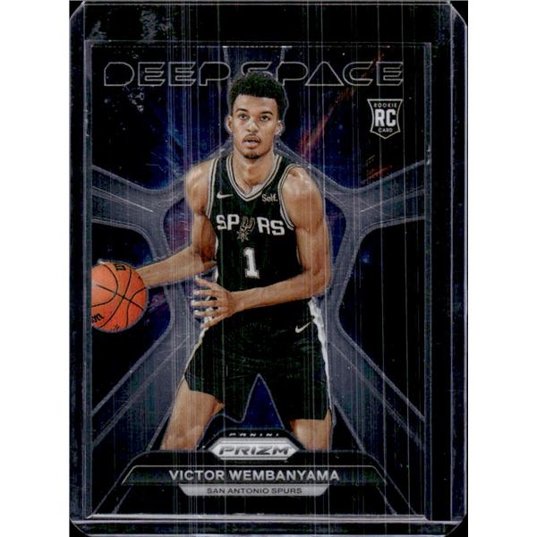 Victor Wembanyama ROOKIE CARD 2023 Panini Prizm Deep Space Insert #1