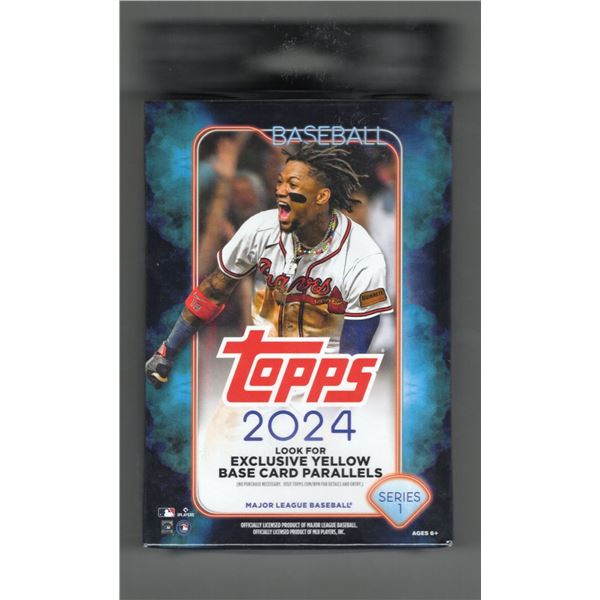 2024 Topps Baseball Hanger Box: Yellow Parallels 59 Cards per box.