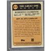 Image 2 : Roberto Clemente 2021 Topps Heritage The Great One Insert Series #GO-19
