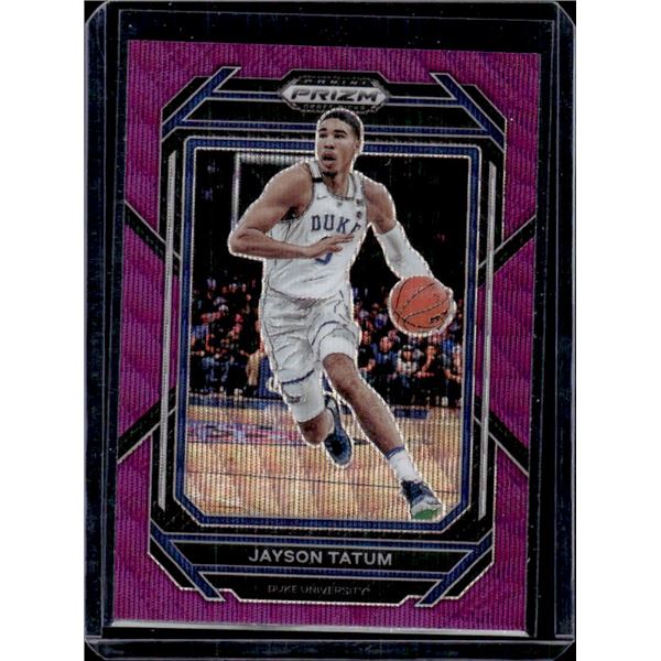 Jayson Tatum 2023 Panini Prizm Draft Picks Purple Wave Prizm #51