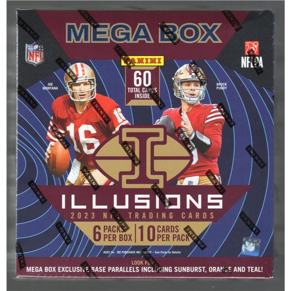 2023 Panini Illusions Football megabox: C.J. Stroud, Anthony Richardson, & Bijan Robinson 60 Cards p
