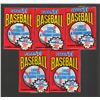 Image 1 : 1991 Fleer Baseball Retail Box Packs 5 Count of 14 Cards + 1 Sticker
