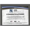 Image 2 : Aaron Judge 2022 Topps Commemorative Batting Helmet Card #BH-AJ