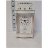 Image 1 : Bulova Tempus Fugile West Germany White Mantle Table Clock