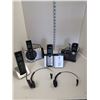 Image 1 : Lot of Cordless Phones with Bases | Headsets