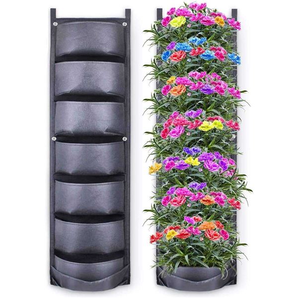 New | 7 Pocket Vertical Wall Hanging Garden Planter