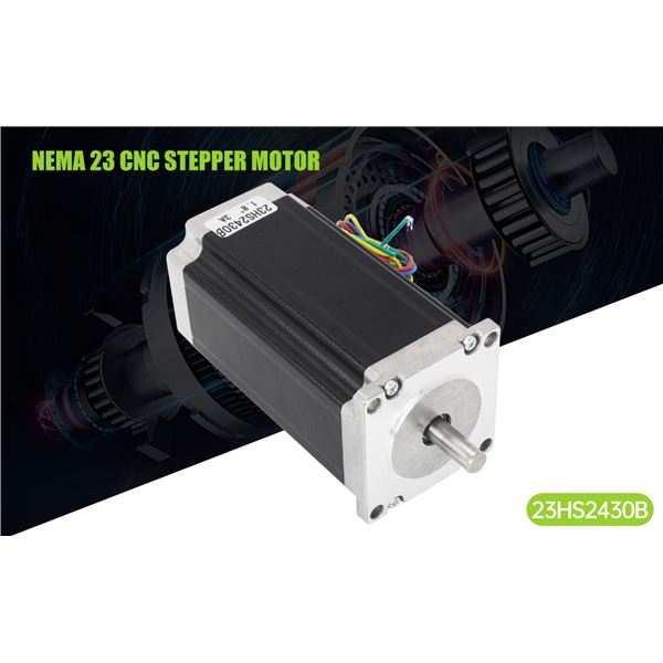 New in Box | Nema 23 CNC Stepper Motor | Dual Shaft | Phase 2 | Model 23HS2430B